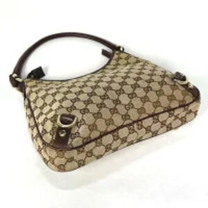 Gucci shoulder Hobo GG bag Aby handbag brown canvas